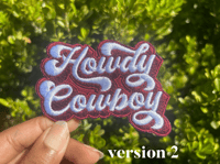 Image 3 of Howdy Cowboy Patch / Custom Colors