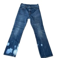 Image 1 of 1970s Sears Thumbs Up Boot Cut Jeans 