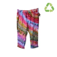 Image 1 of ♻️ UPCYCLED 2X PLUS Linen Pants in Euphoria Ice Dye