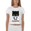 All-Over “I’m Catified” Print Crop Tee