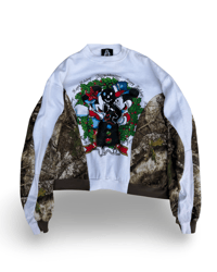Image 1 of REWORKED MICKEY N MINNIE ANGEL CREWNECK (XXL)