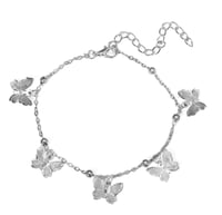 Josie Butterfly Anklet (silver)