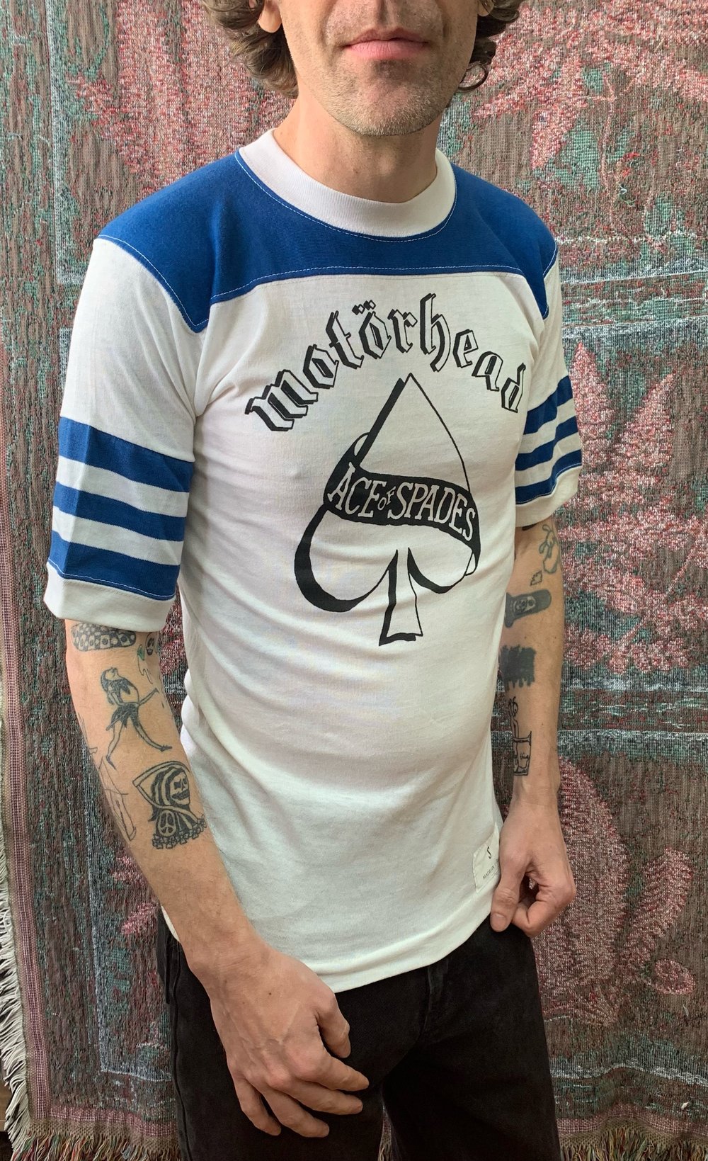 70's Sportswear Men's Small Blue Motörhead MUTHA FUCKER