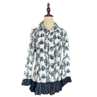 Image 1 of Algonquins skull ribbon blouse 