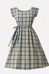 Green/Blue Check Midi Dress sizes 8-20 with free post