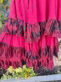 Image 3 of Wanderlust maxi skirt / bandeau dress RED 8-16 uk