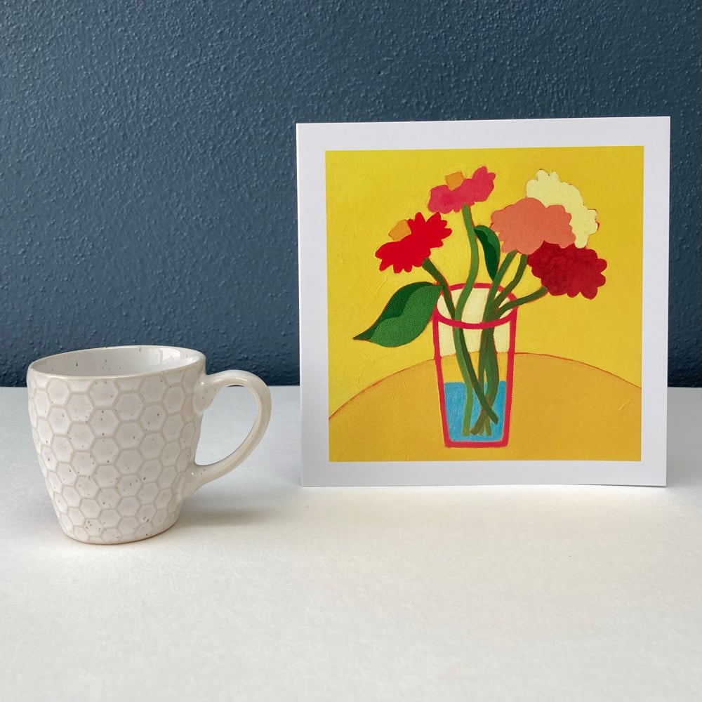 Image of Zinnia card