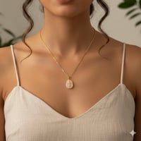 Image 2 of Forest Light Cross Necklace | Natural Stones