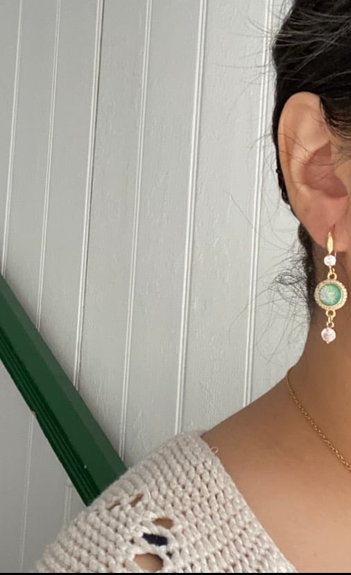 Image of ✨Mint Green hook earrings✨