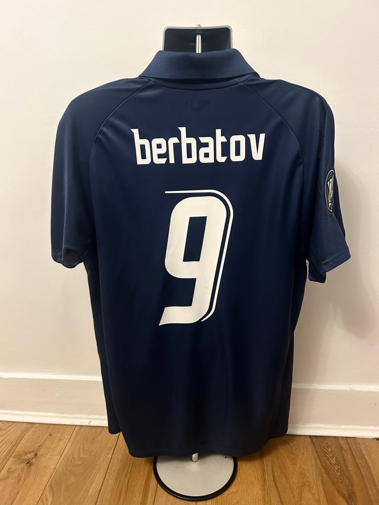 Image of Tottenham Hotspur “BERBATOV 9” 2007/08 Away Shirt + UEFA patch (XL)