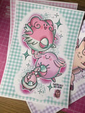 3x Pink Pokémon Print Set