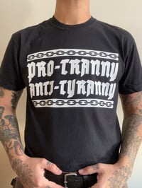 Image 4 of Pro-Tranny/Anti-Tyranny Cropped Shirt
