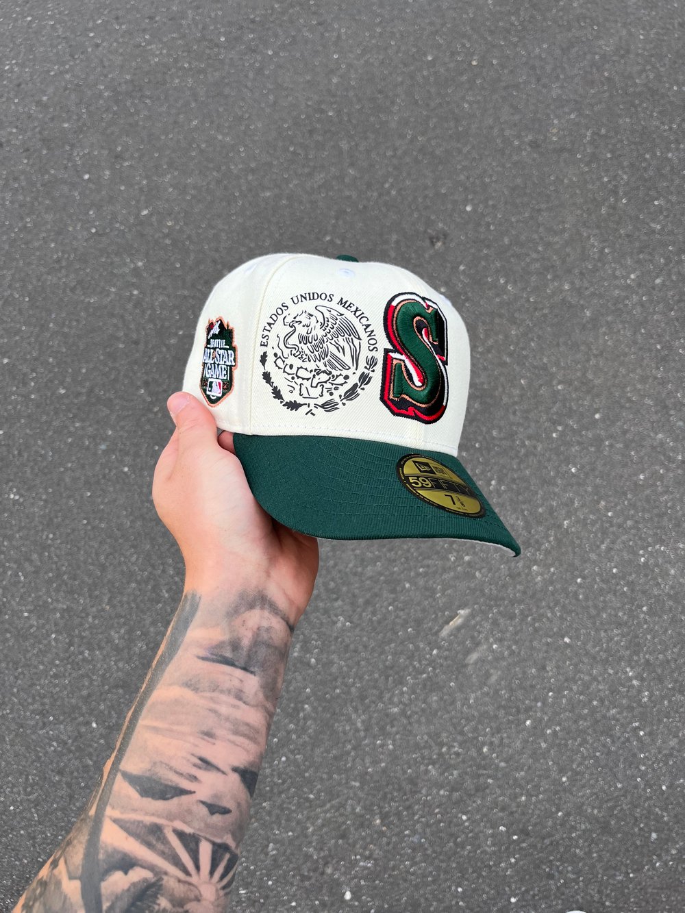 Image of ESTADOS UNIDOS MEXICANOS SEATTLE MARINERS CUSTOM FITTED CAP