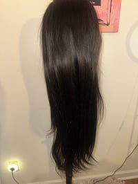 Image 1 of 26 inch straight frontal wig