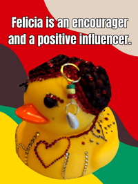 Image 2 of Ms.Elaine Designer Rubber Duck Felicia Loves God 