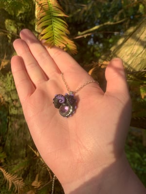 Purple Amethyst Dragon Necklace 