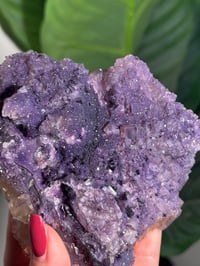 Image 4 of DOUBLE SIDED SUGAR COATED PURPLE FLUORITE -CHINA-