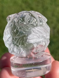 Image 16 of Clear Quartz Crystal Tiger Carving #1794