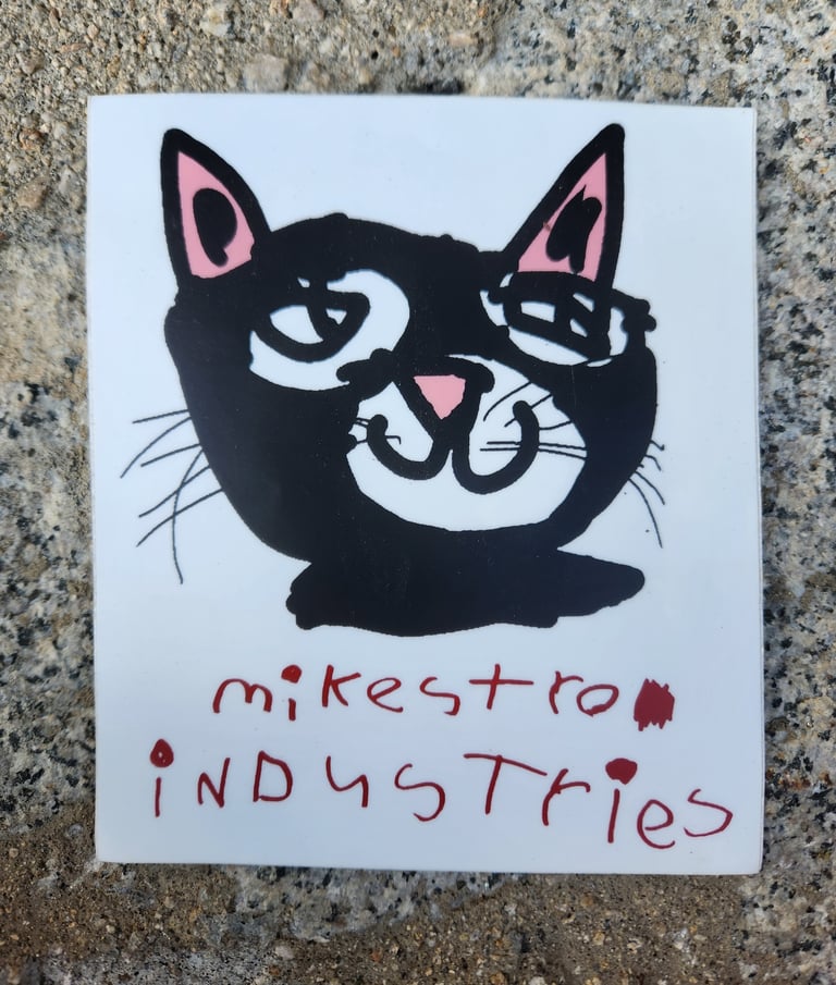 Jumbo Bandit Kitty Sticker