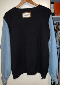 Image 3 of The Smiley Face Denim Sweater 