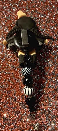 Image 3 of WEDNESDAY ADAMS BADGE HOLDER