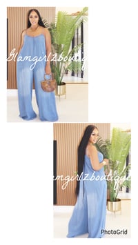 Fly in Denim Romper