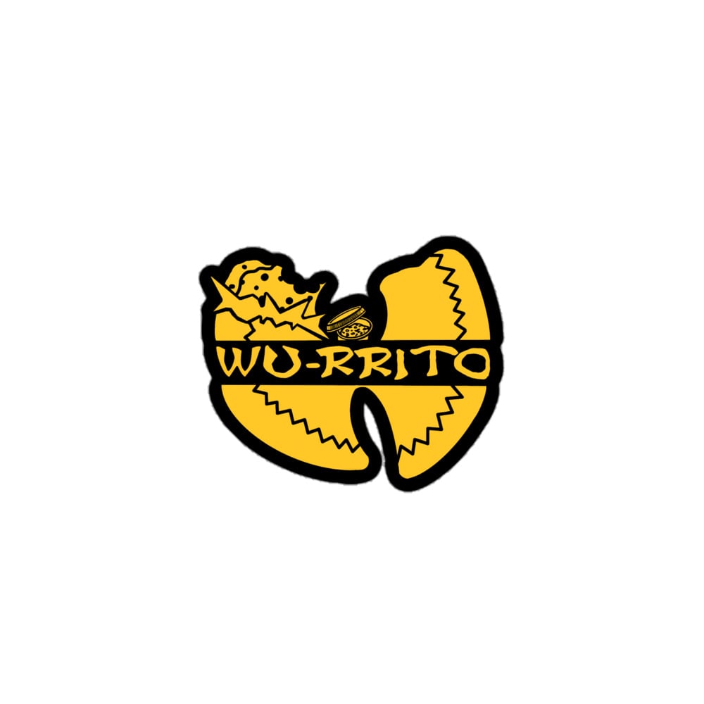 "WU-RRITO" stickers