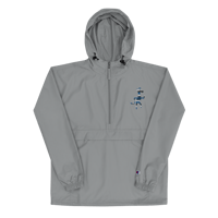 Image 2 of Embroidered Packable Windbreaker - Azul