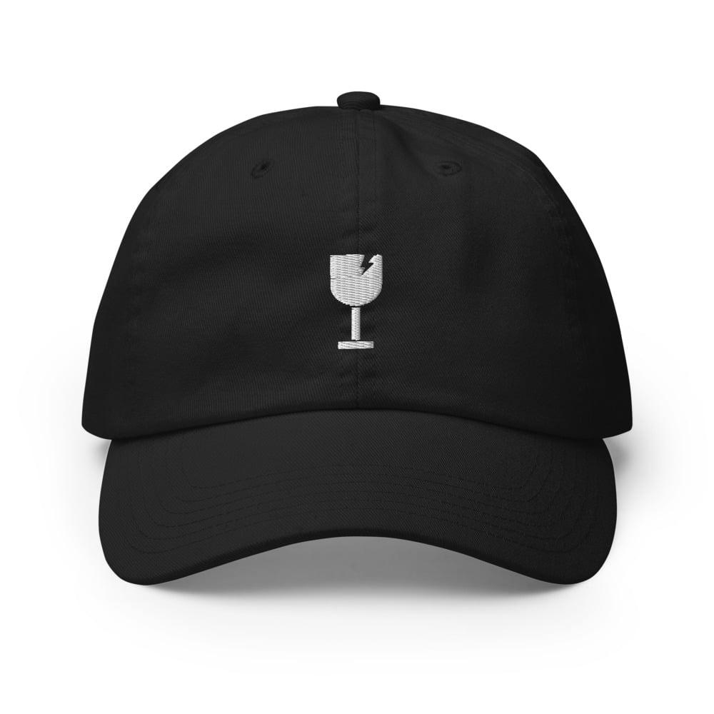 Image of Embroidered Dad Hat - Black