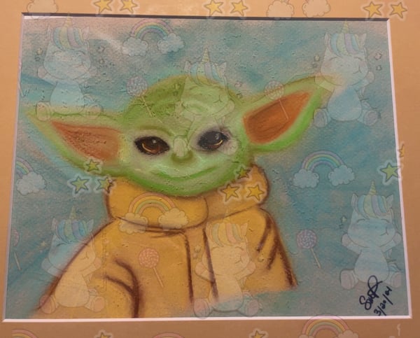 Image of Baby Grogu Pastels