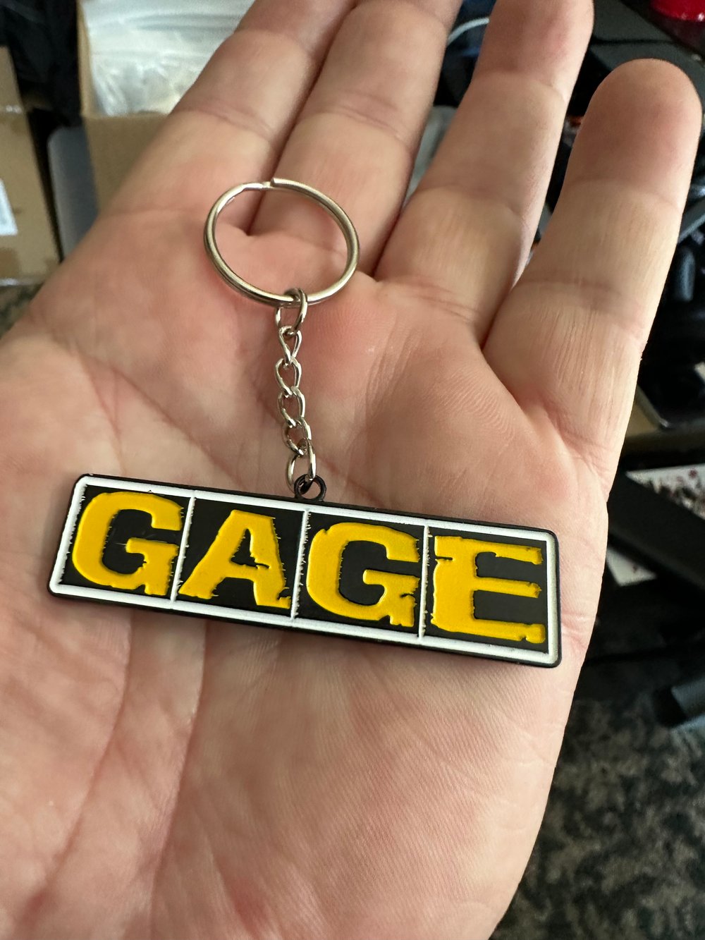 GAGE metal keychain 
