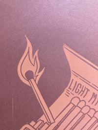 Image 2 of 'Light my Fire' blockprint