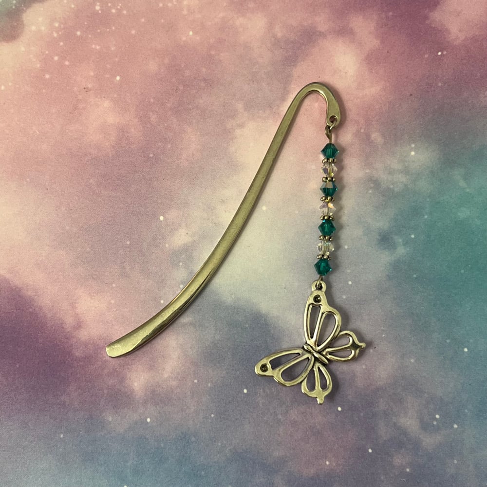 Image of Teal Butterfly Bookmark