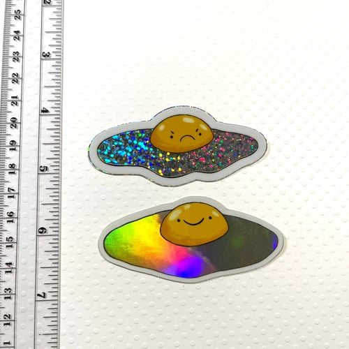Image of shiny egg stickers -- 2 options