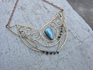 Necklace "Wind of the sky"