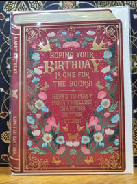 Image 1 of Happy Birthday Card - Vintage Book