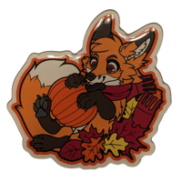 Foxtober 3" Acrylic Magnet