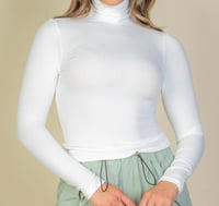 Image 3 of Basic Long Sleeve Turtleneck Top