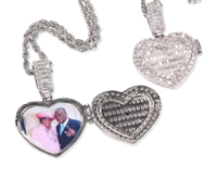 Image 1 of Iced Me Out heart necklace