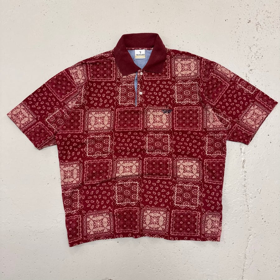Image of 1990s Trussardi Sport Polo Shirt, Size Large