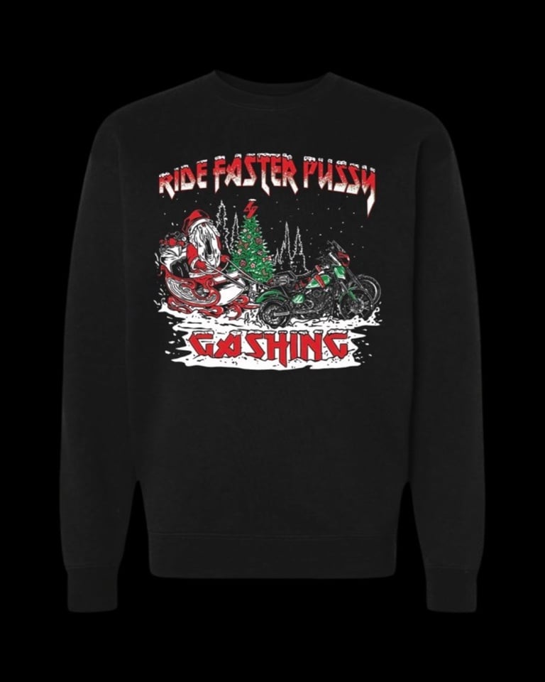 Gashing through the snow Crewneck "The ugliest of christmas sweatshirts"