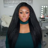 Image 1 of GLUELESS Yaki Straight 360 Lace Frontal Wig (from Ashimary Hair)