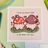 Image 1 of So Mush-Room In My Heart For You Art Print