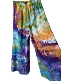 Image 11 of *IRREGULAR* S Woven Summer Set in Earthy Rainbow Watercolor Ice Dye