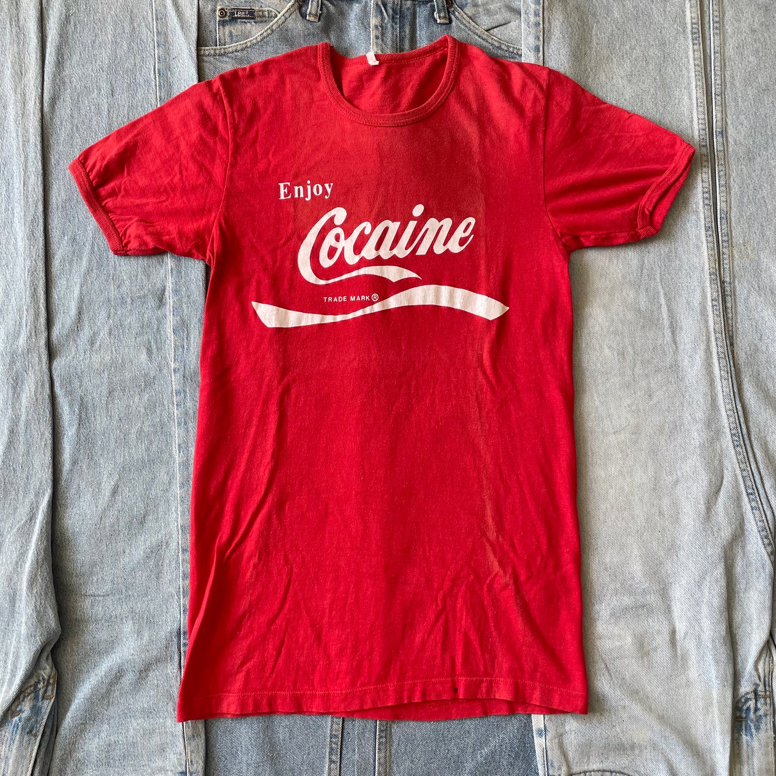 Late 70s Early 80s Cocaine Ringer Sz M | ChinaCatClothing