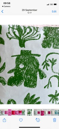 Image 2 of Botanical Heads cushion cover 