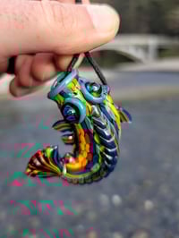 Image 5 of Dark Rainbow Koi Pendant
