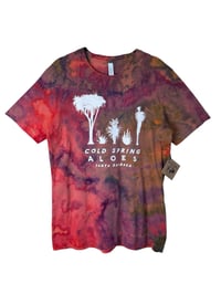 Image 5 of ♻️ UPCYCLED M Unisex Santa Barbara Graphic Tee in Watercolor Ice Dye