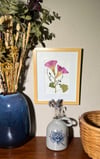 Genuine Morning Glory And Vines Wildflower Art In 8" X 10" Frame (Item# 2021048)