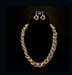 Image of Gold Triple Link Necklace Set 